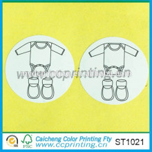 manufacture paper sticker baby cloth sticker label